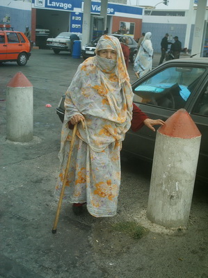 Anciana en Agadir